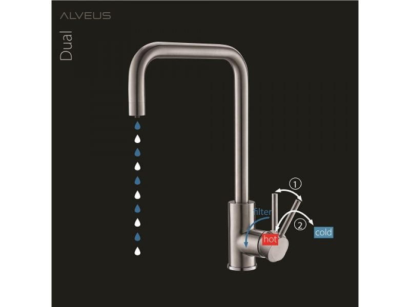 Смеситель для кухни ALVEUS DUAL SAT(1139809)